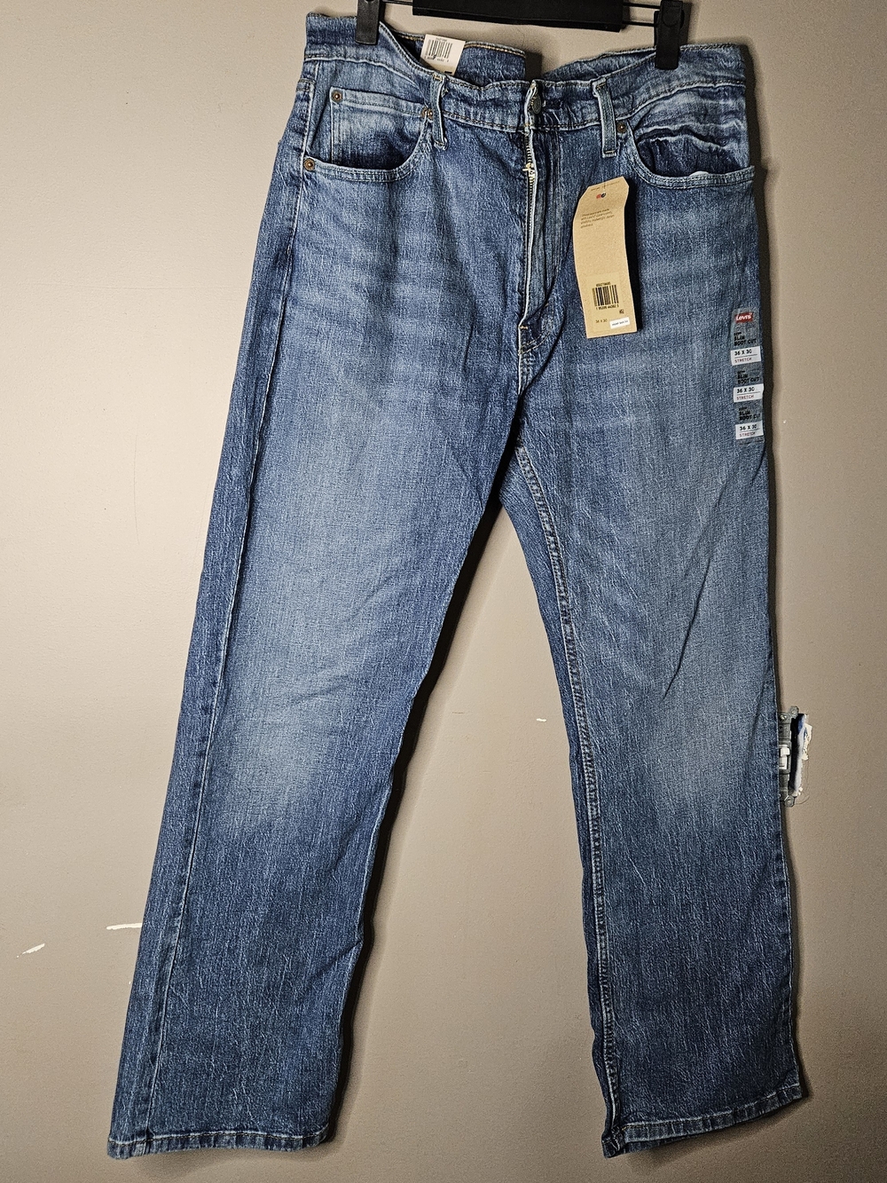 Classic Men's Blue Denim Jeans 527 Bootcut Slim NWT Size 36X30